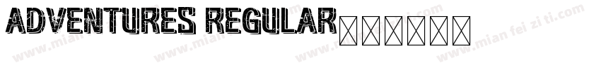 adventures regular字体转换